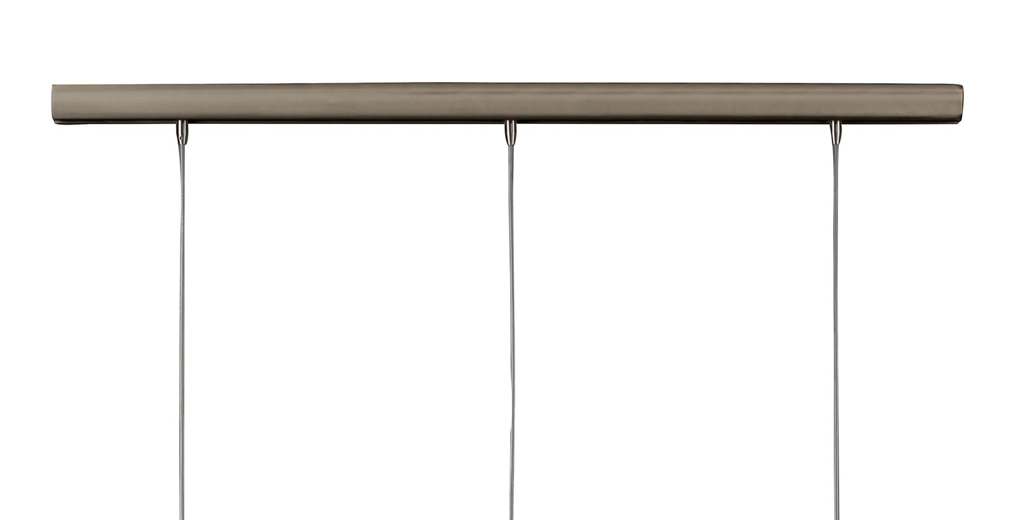 Mantra - Zack Satin Nickel Linear Pendant, 3 Light E27 with Opal Glass (Mantra M0771) - Luminosity Designs Ltd