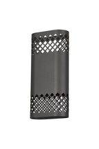Luminosity Designs Ltd - Zane Wall Lamp With 125 x 260mm Mesh Diamond Pattern Shade, 2 x 6.5W LED, 3000K, 900lm, IP65 - Luminosity Designs Ltd