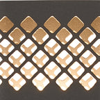 Luminosity Designs Ltd - Zane Wall Lamp With 125 x 260mm Mesh Diamond Pattern Shade, 2 x 6.5W LED, 3000K, 900lm, IP65 - Luminosity Designs Ltd
