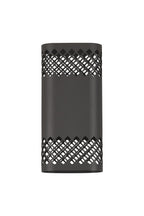 Luminosity Designs Ltd - Zane Wall Lamp With 125 x 260mm Mesh Diamond Pattern Shade, 2 x 6.5W LED, 3000K, 900lm, IP65 - Luminosity Designs Ltd