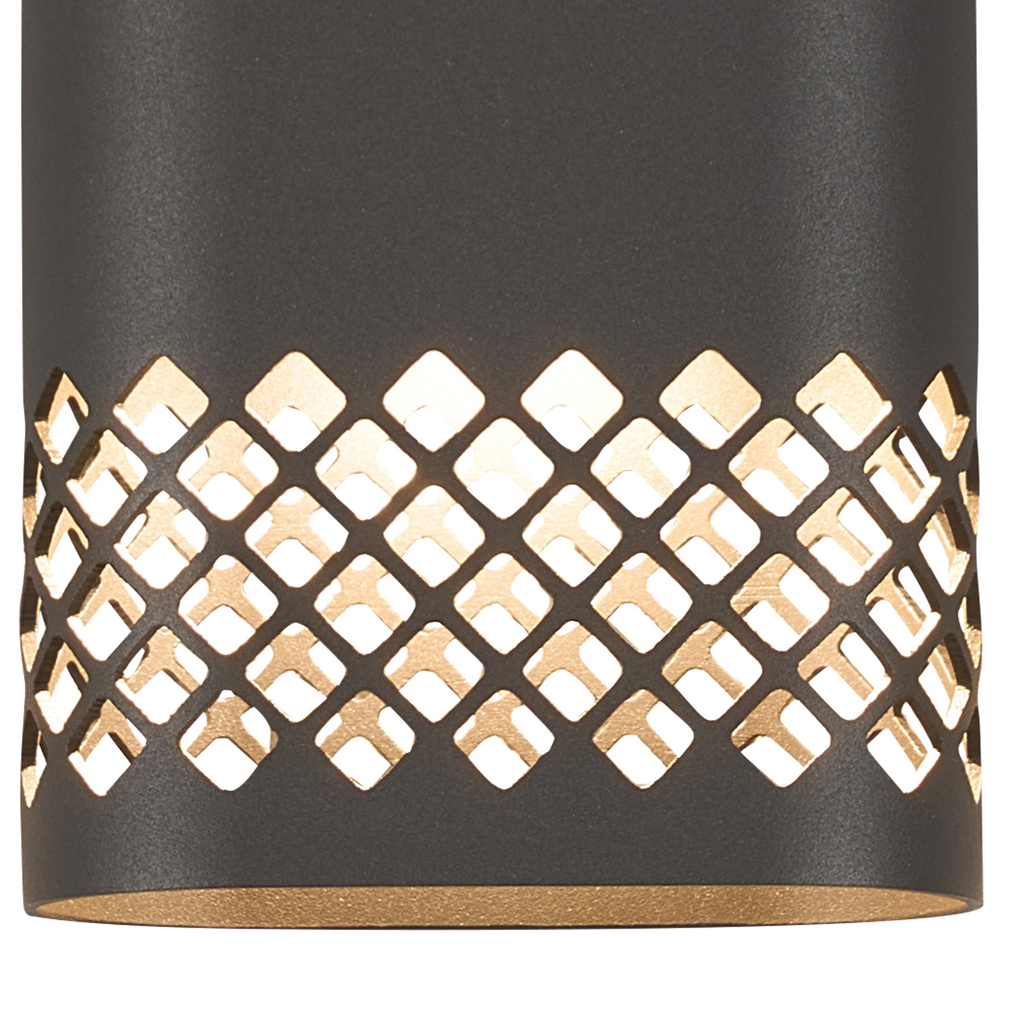 Luminosity Designs Ltd - Zane Wall Lamp With 125 x 260mm Mesh Diamond Pattern Shade, 2 x 6.5W LED, 3000K, 900lm, IP65 - Luminosity Designs Ltd