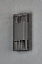 Luminosity Designs Ltd - Zane Wall Lamp With 125 x 260mm Mesh Line Pattern Shade, 2 x 6.5W LED, 3000K, 900lm, IP65 - Luminosity Designs Ltd