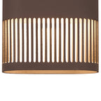 Luminosity Designs Ltd - Zane Wall Lamp With 125 x 260mm Mesh Line Pattern Shade, 2 x 6.5W LED, 3000K, 900lm, IP65 - Luminosity Designs Ltd