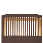 Luminosity Designs Ltd - Zane Wall Lamp With 125 x 260mm Mesh Line Pattern Shade, 2 x 6.5W LED, 3000K, 900lm, IP65 - Luminosity Designs Ltd