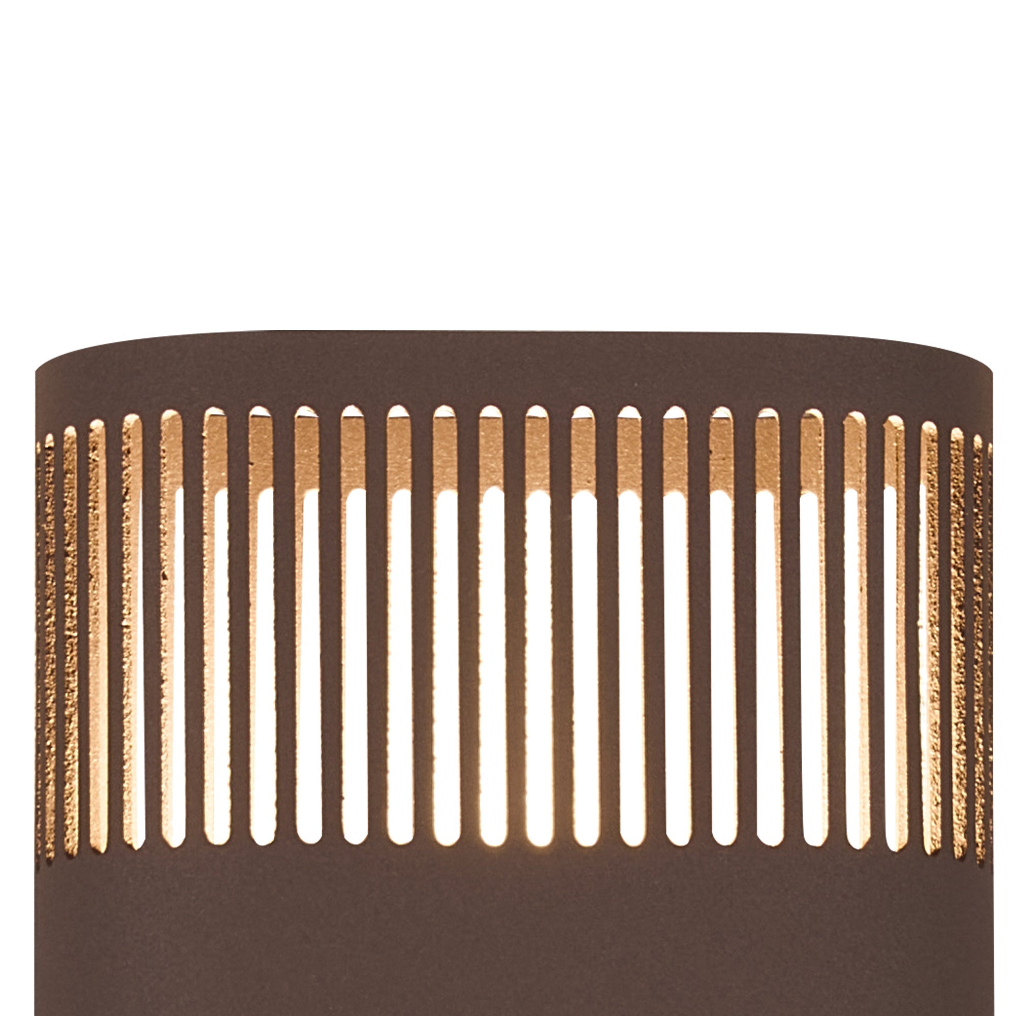 Luminosity Designs Ltd - Zane Wall Lamp With 125 x 260mm Mesh Line Pattern Shade, 2 x 6.5W LED, 3000K, 900lm, IP65 - Luminosity Designs Ltd