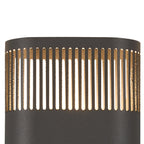 Luminosity Designs Ltd - Zane Wall Lamp With 125 x 260mm Mesh Line Pattern Shade, 2 x 6.5W LED, 3000K, 900lm, IP65 - Luminosity Designs Ltd