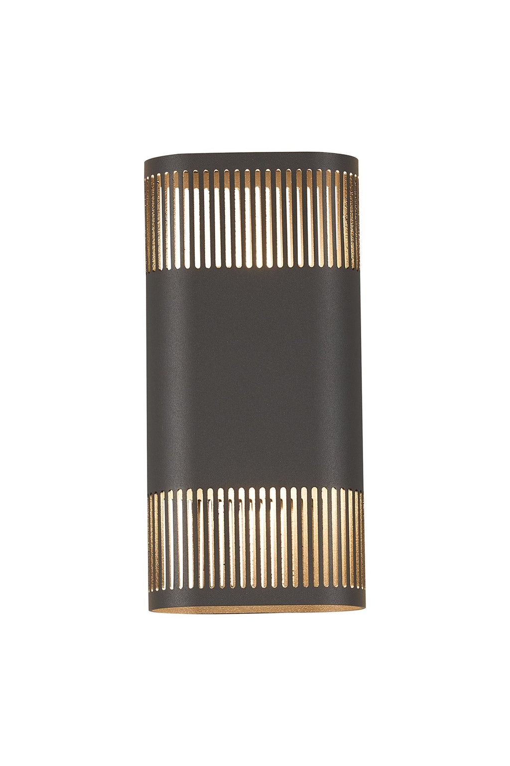 Luminosity Designs Ltd - Zane Wall Lamp With 125 x 260mm Mesh Line Pattern Shade, 2 x 6.5W LED, 3000K, 900lm, IP65 - Luminosity Designs Ltd