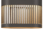 Luminosity Designs Ltd - Zane Wall Lamp With 125 x 260mm Mesh Line Pattern Shade, 2 x 6.5W LED, 3000K, 900lm, IP65 - Luminosity Designs Ltd
