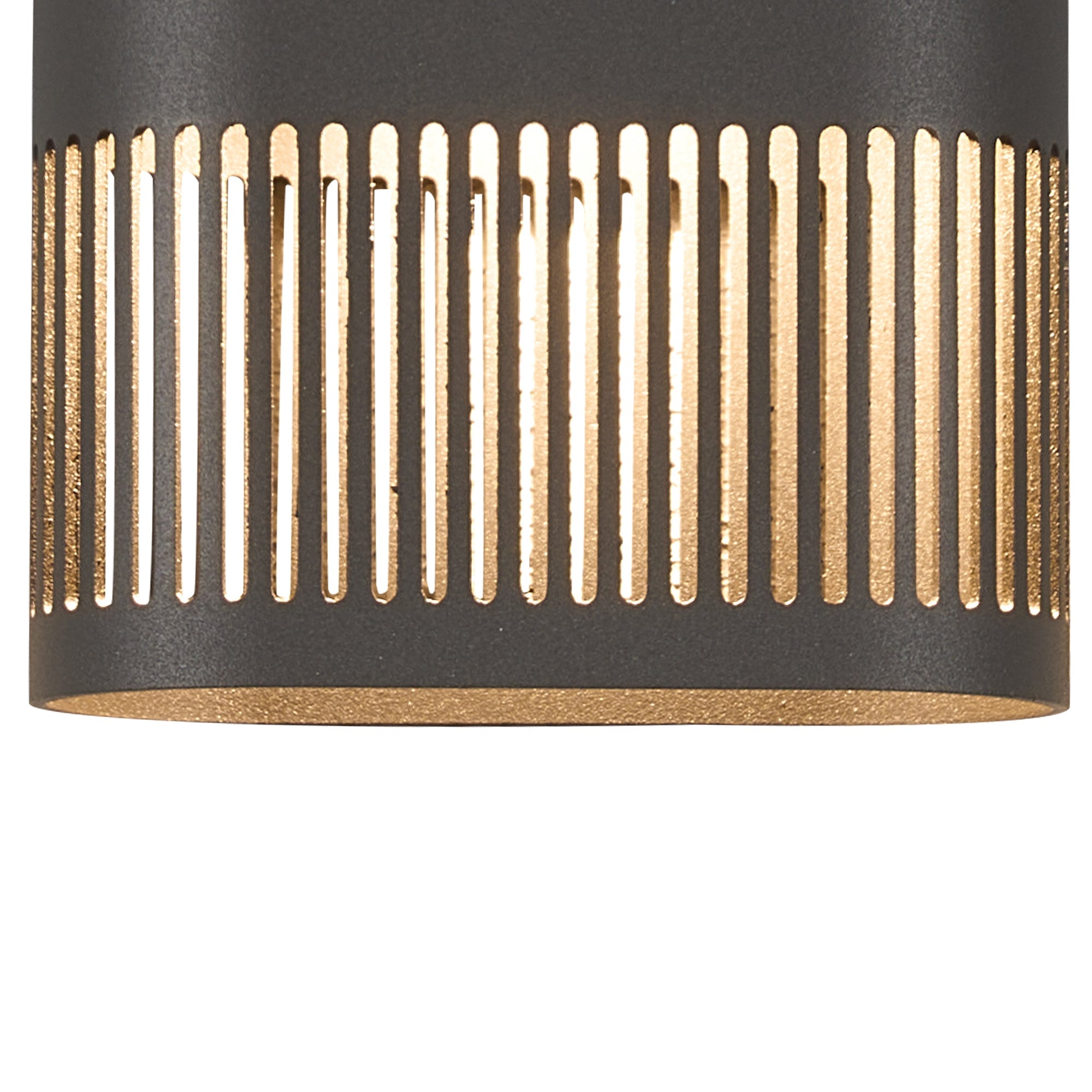 Luminosity Designs Ltd - Zane Wall Lamp With 125 x 260mm Mesh Line Pattern Shade, 2 x 6.5W LED, 3000K, 900lm, IP65 - Luminosity Designs Ltd