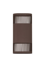 Luminosity Designs Ltd - Zane Wall Lamp With 125 x 260mm Mesh Line Pattern Shade, 2 x 6.5W LED, 3000K, 900lm, IP65 - Luminosity Designs Ltd