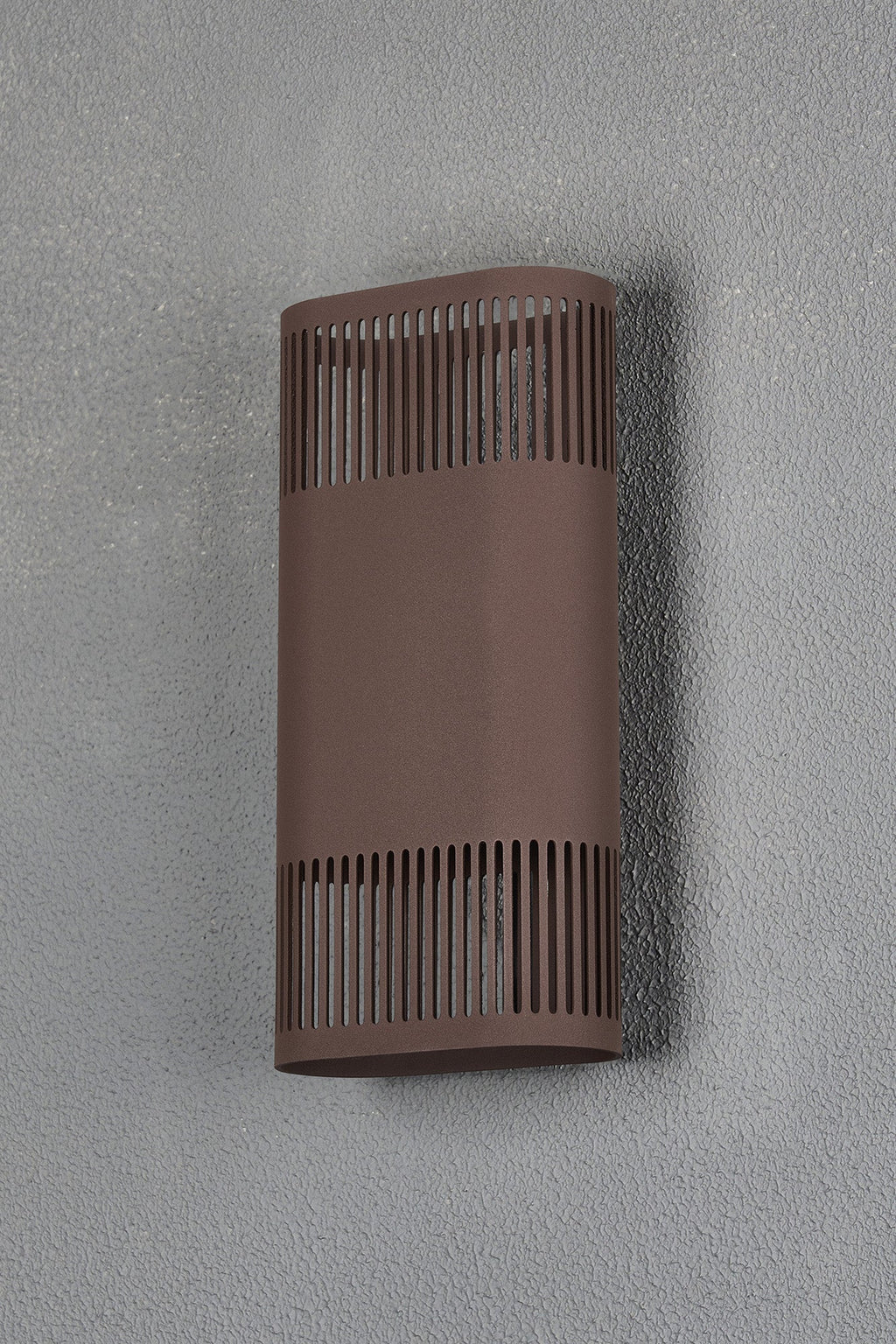 Luminosity Designs Ltd - Zane Wall Lamp With 125 x 260mm Mesh Line Pattern Shade, 2 x 6.5W LED, 3000K, 900lm, IP65 - Luminosity Designs Ltd