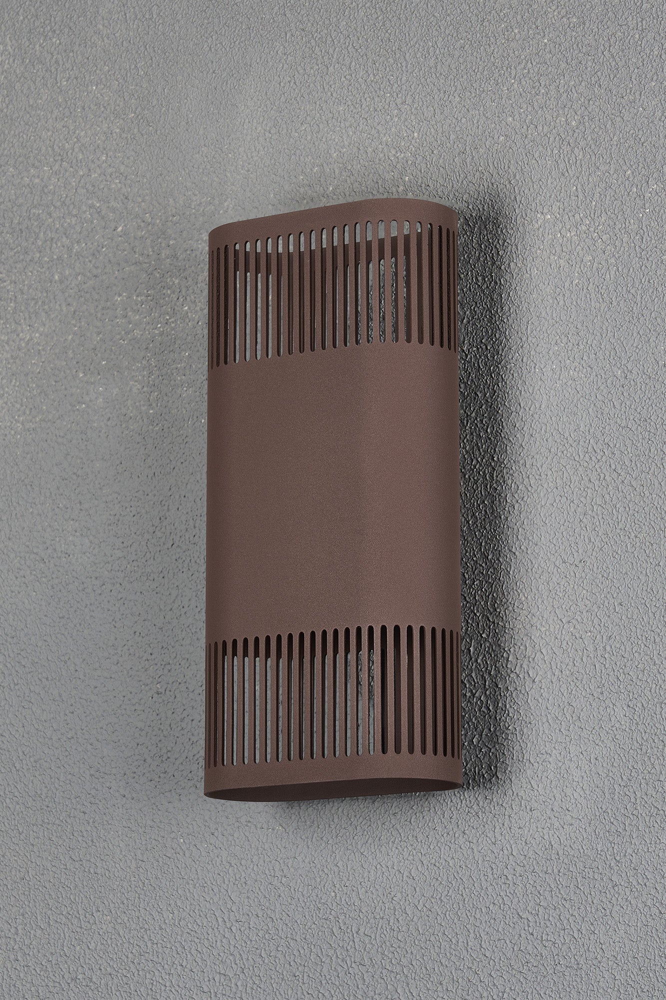 Luminosity Designs Ltd - Zane Wall Lamp With 125 x 260mm Mesh Line Pattern Shade, 2 x 6.5W LED, 3000K, 900lm, IP65 - Luminosity Designs Ltd