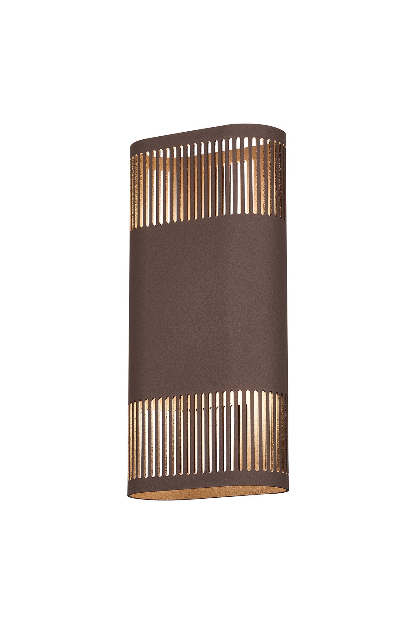 Luminosity Designs Ltd - Zane Wall Lamp With 125 x 260mm Mesh Line Pattern Shade, 2 x 6.5W LED, 3000K, 900lm, IP65 - Luminosity Designs Ltd