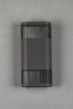 Luminosity Designs Ltd - Zane Wall Lamp With 125 x 260mm Mesh Line Pattern Shade, 2 x 6.5W LED, 3000K, 900lm, IP65 - Luminosity Designs Ltd