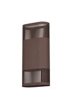 Luminosity Designs Ltd - Zane Wall Lamp With 125 x 260mm Mesh Line Pattern Shade, 2 x 6.5W LED, 3000K, 900lm, IP65 - Luminosity Designs Ltd