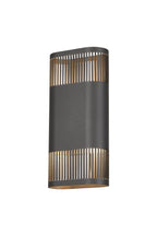 Luminosity Designs Ltd - Zane Wall Lamp With 125 x 260mm Mesh Line Pattern Shade, 2 x 6.5W LED, 3000K, 900lm, IP65 - Luminosity Designs Ltd