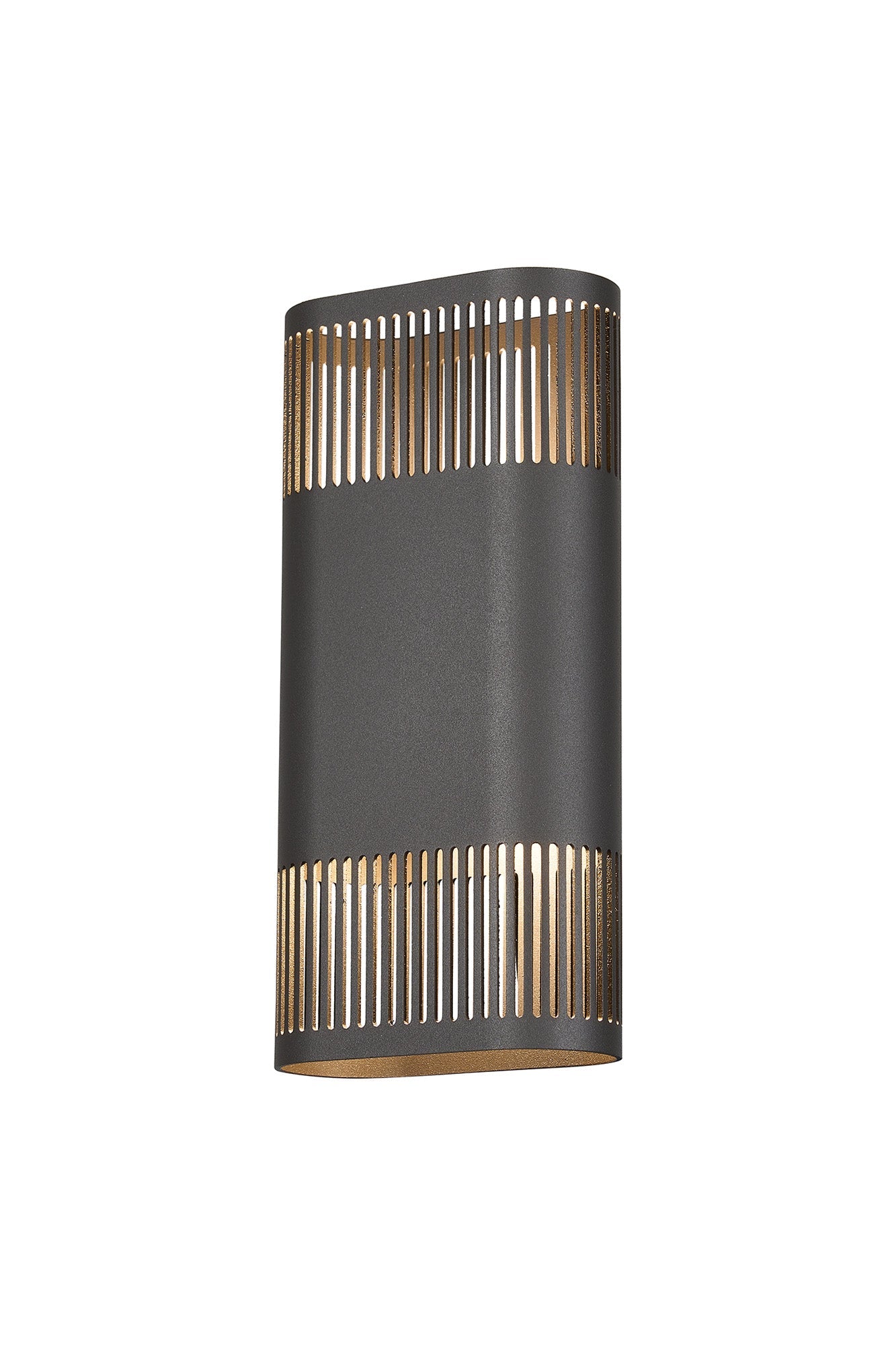Luminosity Designs Ltd - Zane Wall Lamp With 125 x 260mm Mesh Line Pattern Shade, 2 x 6.5W LED, 3000K, 900lm, IP65 - Luminosity Designs Ltd