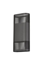 Luminosity Designs Ltd - Zane Wall Lamp With 125 x 260mm Mesh Line Pattern Shade, 2 x 6.5W LED, 3000K, 900lm, IP65 - Luminosity Designs Ltd