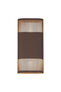 Luminosity Designs Ltd - Zane Wall Lamp With 125 x 260mm Mesh Line Pattern Shade, 2 x 6.5W LED, 3000K, 900lm, IP65 - Luminosity Designs Ltd