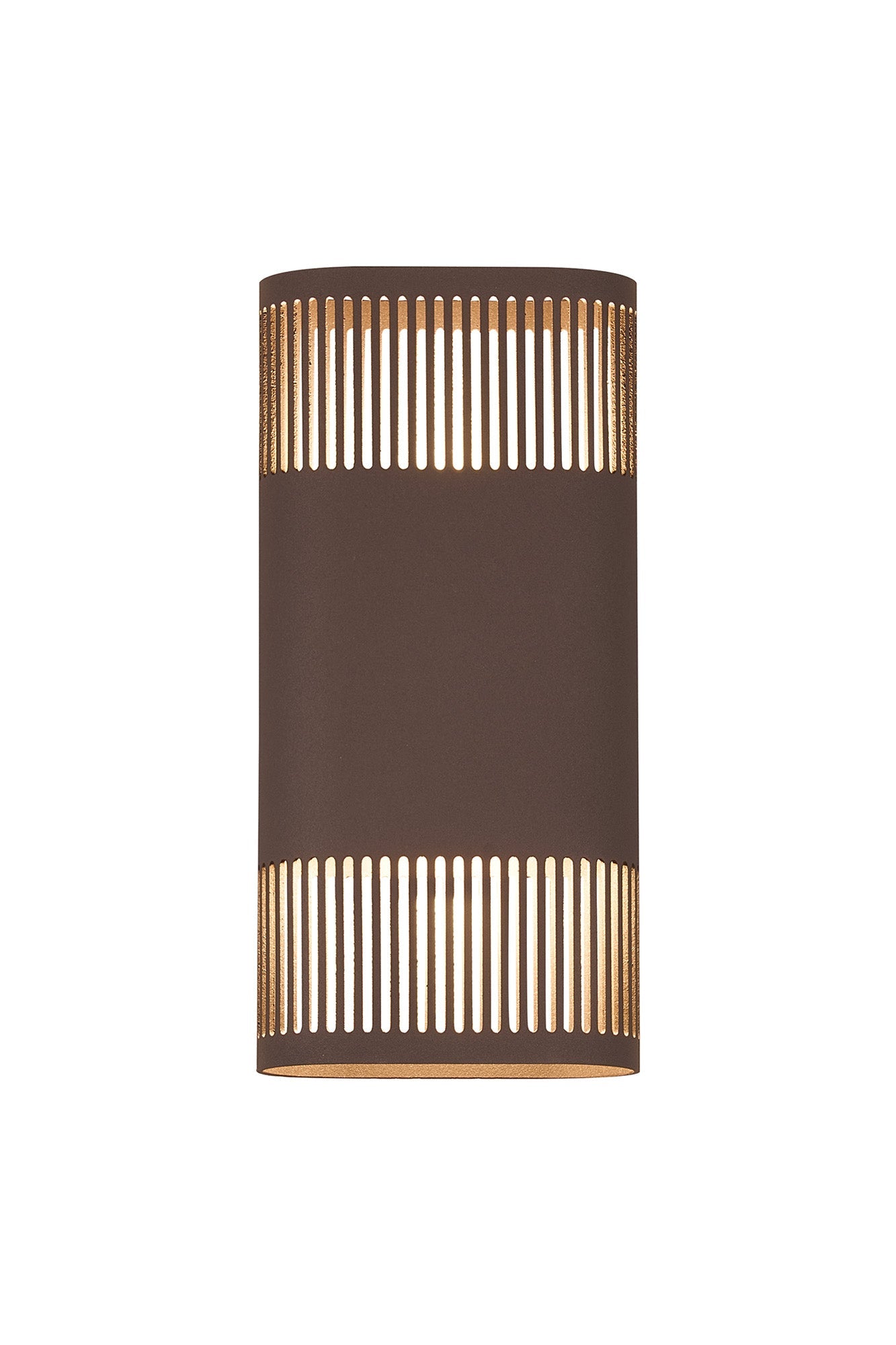 Luminosity Designs Ltd - Zane Wall Lamp With 125 x 260mm Mesh Line Pattern Shade, 2 x 6.5W LED, 3000K, 900lm, IP65 - Luminosity Designs Ltd
