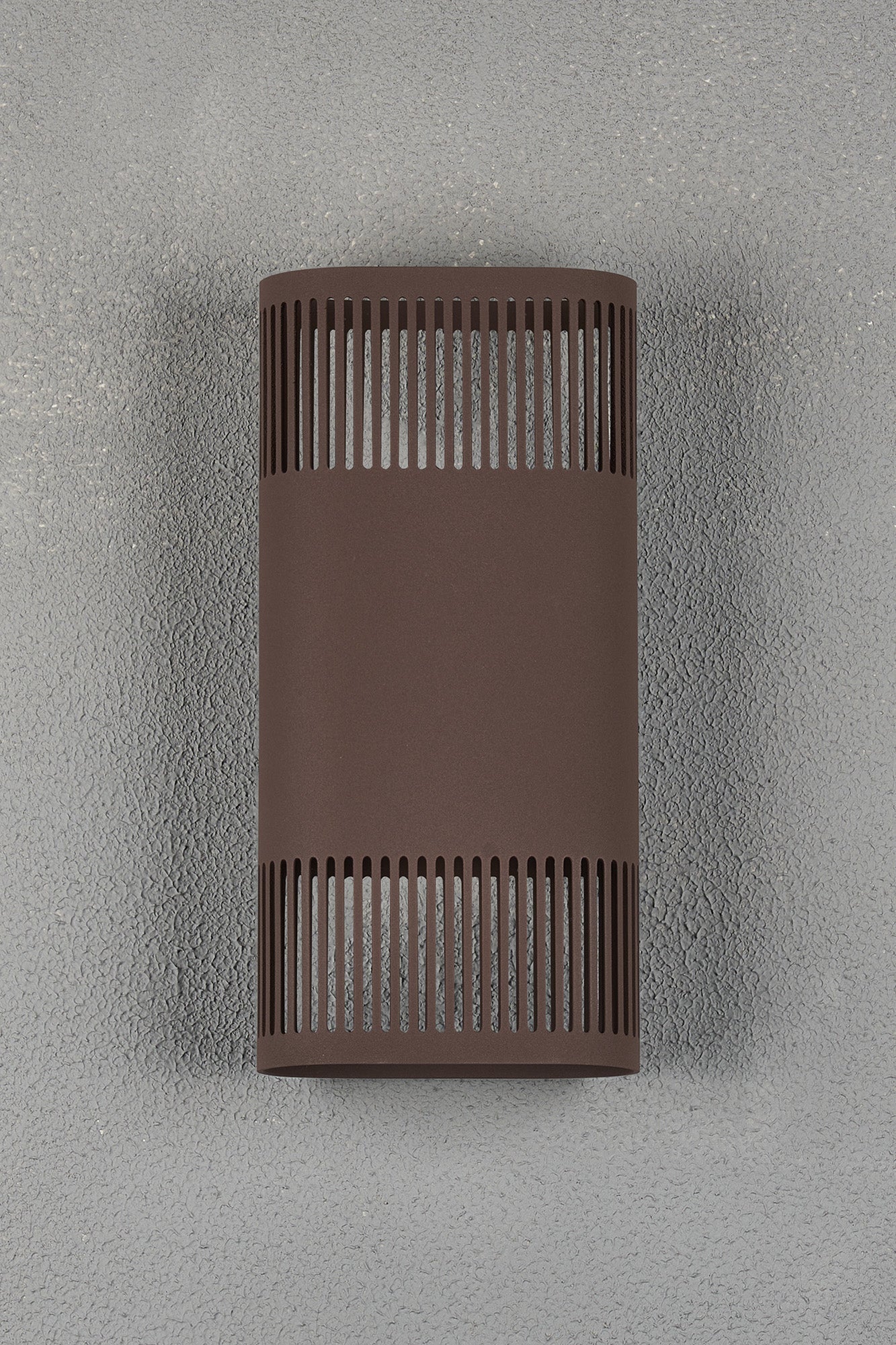 Luminosity Designs Ltd - Zane Wall Lamp With 125 x 260mm Mesh Line Pattern Shade, 2 x 6.5W LED, 3000K, 900lm, IP65 - Luminosity Designs Ltd