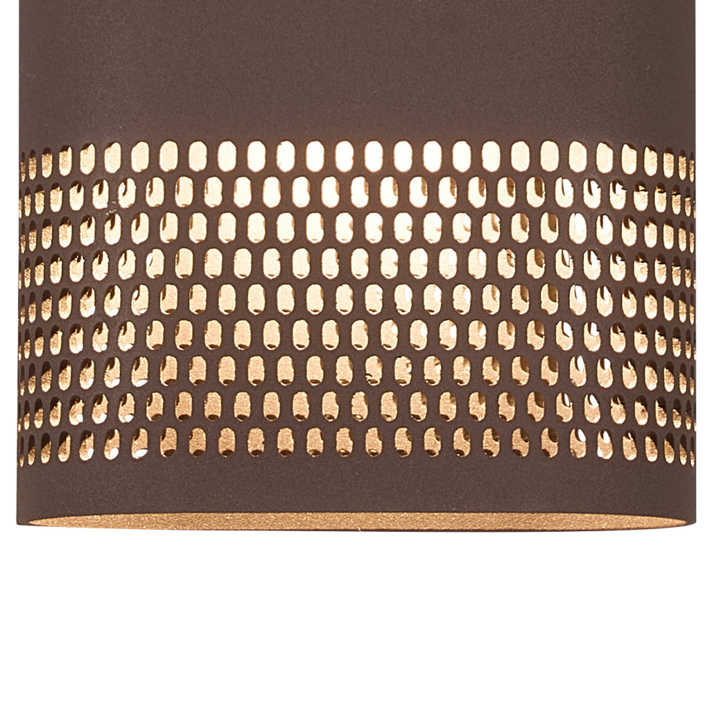 Luminosity Designs Ltd - Zane Wall Lamp With 125 x 260mm Mesh Oval Pattern Shade, 2 x 6.5W LED, 3000K, 900lm, IP65 - Luminosity Designs Ltd