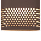 Luminosity Designs Ltd - Zane Wall Lamp With 125 x 260mm Mesh Oval Pattern Shade, 2 x 6.5W LED, 3000K, 900lm, IP65 - Luminosity Designs Ltd