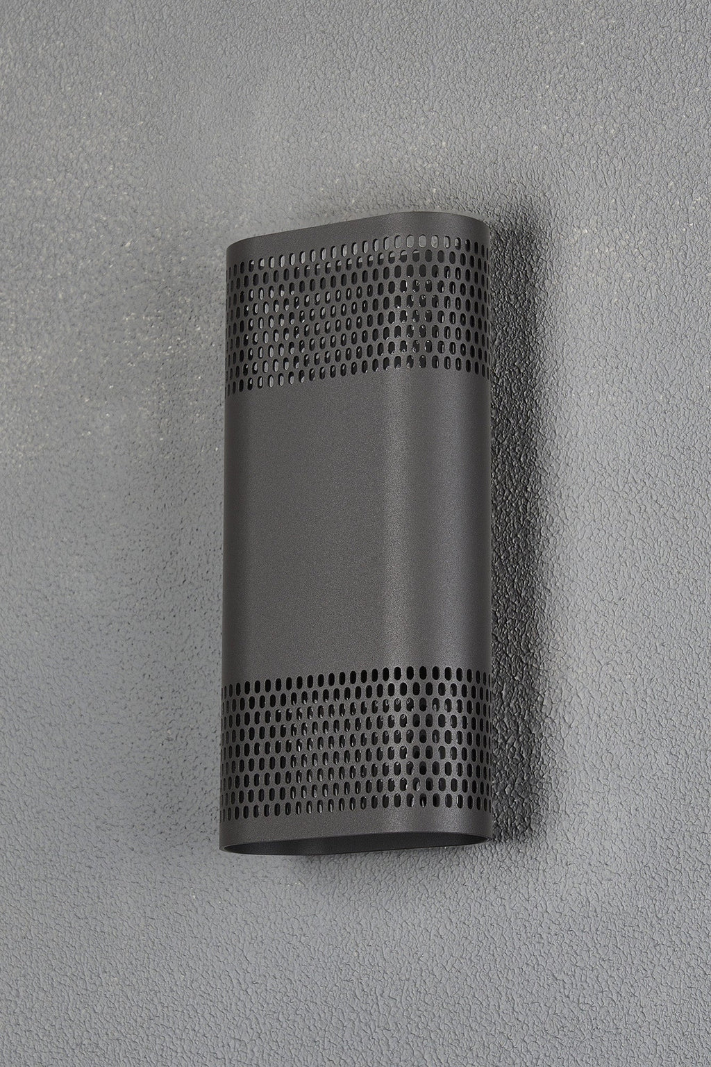 Luminosity Designs Ltd - Zane Wall Lamp With 125 x 260mm Mesh Oval Pattern Shade, 2 x 6.5W LED, 3000K, 900lm, IP65 - Luminosity Designs Ltd