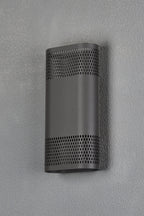 Luminosity Designs Ltd - Zane Wall Lamp With 125 x 260mm Mesh Oval Pattern Shade, 2 x 6.5W LED, 3000K, 900lm, IP65 - Luminosity Designs Ltd