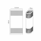 Luminosity Designs Ltd - Zane Wall Lamp With 125 x 260mm Mesh Oval Pattern Shade, 2 x 6.5W LED, 3000K, 900lm, IP65 - Luminosity Designs Ltd