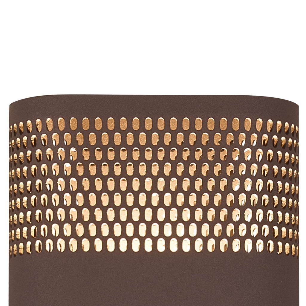 Luminosity Designs Ltd - Zane Wall Lamp With 125 x 260mm Mesh Oval Pattern Shade, 2 x 6.5W LED, 3000K, 900lm, IP65 - Luminosity Designs Ltd