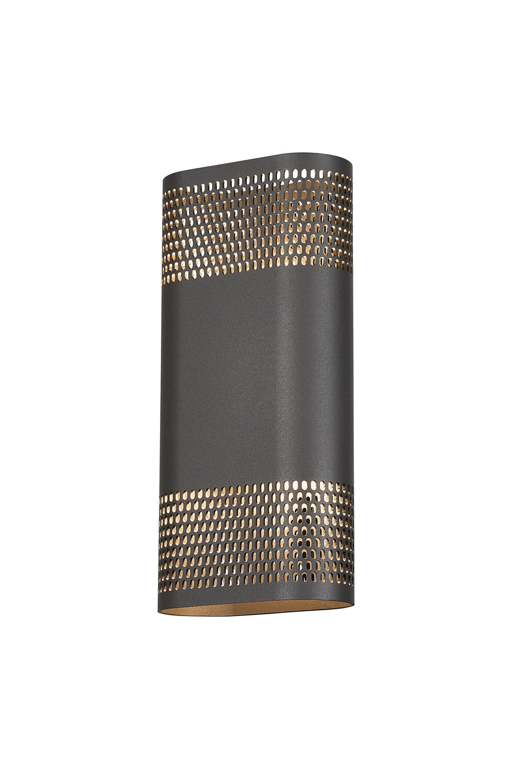 Luminosity Designs Ltd - Zane Wall Lamp With 125 x 260mm Mesh Oval Pattern Shade, 2 x 6.5W LED, 3000K, 900lm, IP65 - Luminosity Designs Ltd