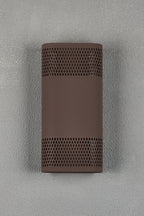 Luminosity Designs Ltd - Zane Wall Lamp With 125 x 260mm Mesh Oval Pattern Shade, 2 x 6.5W LED, 3000K, 900lm, IP65 - Luminosity Designs Ltd