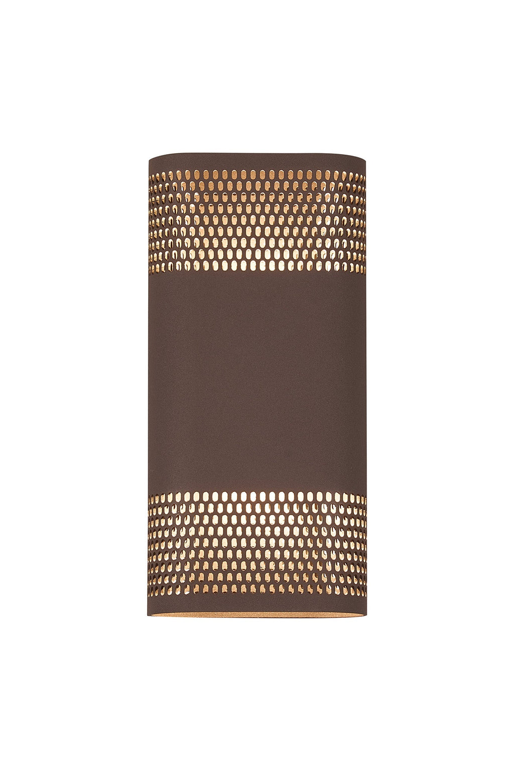 Luminosity Designs Ltd - Zane Wall Lamp With 125 x 260mm Mesh Oval Pattern Shade, 2 x 6.5W LED, 3000K, 900lm, IP65 - Luminosity Designs Ltd
