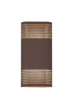 Luminosity Designs Ltd - Zane Wall Lamp With 125 x 260mm Mesh Oval Pattern Shade, 2 x 6.5W LED, 3000K, 900lm, IP65 - Luminosity Designs Ltd