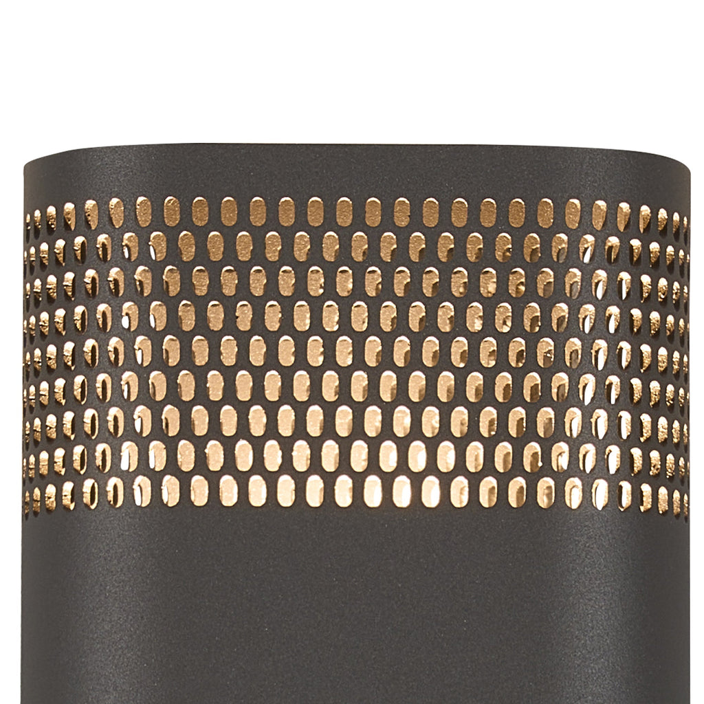Luminosity Designs Ltd - Zane Wall Lamp With 125 x 260mm Mesh Oval Pattern Shade, 2 x 6.5W LED, 3000K, 900lm, IP65 - Luminosity Designs Ltd