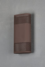 Luminosity Designs Ltd - Zane Wall Lamp With 125 x 260mm Mesh Oval Pattern Shade, 2 x 6.5W LED, 3000K, 900lm, IP65 - Luminosity Designs Ltd