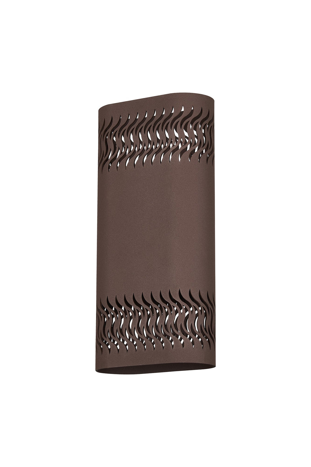 Luminosity Designs Ltd - Zane Wall Lamp With 125 x 260mm Mesh Waves Pattern Shade, 2 x 6.5W LED, 3000K, 900lm, IP65 - Luminosity Designs Ltd