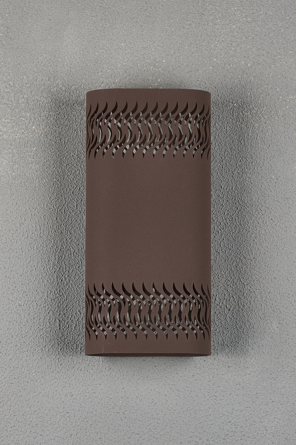 Luminosity Designs Ltd - Zane Wall Lamp With 125 x 260mm Mesh Waves Pattern Shade, 2 x 6.5W LED, 3000K, 900lm, IP65 - Luminosity Designs Ltd
