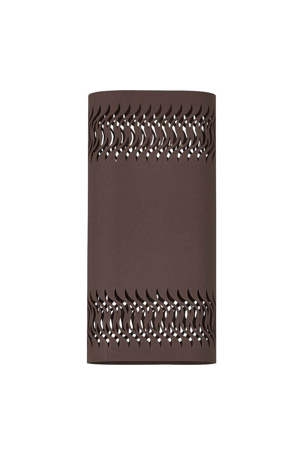 Luminosity Designs Ltd - Zane Wall Lamp With 125 x 260mm Mesh Waves Pattern Shade, 2 x 6.5W LED, 3000K, 900lm, IP65 - Luminosity Designs Ltd