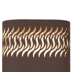 Luminosity Designs Ltd - Zane Wall Lamp With 125 x 260mm Mesh Waves Pattern Shade, 2 x 6.5W LED, 3000K, 900lm, IP65 - Luminosity Designs Ltd