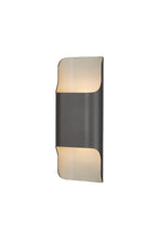 Luminosity Designs Ltd - Zane Wall Lamp With 125 x 305mm Even Open Curve Shade, 2 x 6.5W LED, 3000K, 900lm, IP65 - Luminosity Designs Ltd