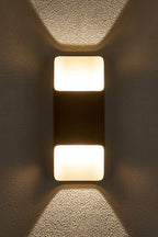 Luminosity Designs Ltd - Zane Wall Lamp With 125 x 305mm Even Open Curve Shade, 2 x 6.5W LED, 3000K, 900lm, IP65 - Luminosity Designs Ltd