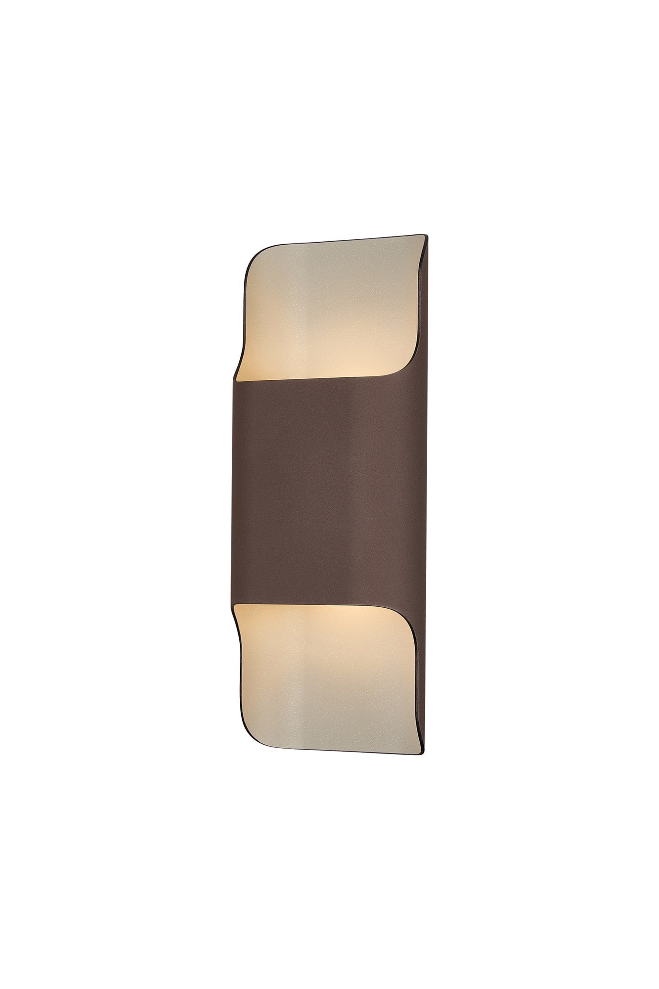 Luminosity Designs Ltd - Zane Wall Lamp With 125 x 305mm Even Open Curve Shade, 2 x 6.5W LED, 3000K, 900lm, IP65 - Luminosity Designs Ltd