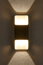 Luminosity Designs Ltd - Zane Wall Lamp With 125 x 305mm Even Open Curve Shade, 2 x 6.5W LED, 3000K, 900lm, IP65 - Luminosity Designs Ltd