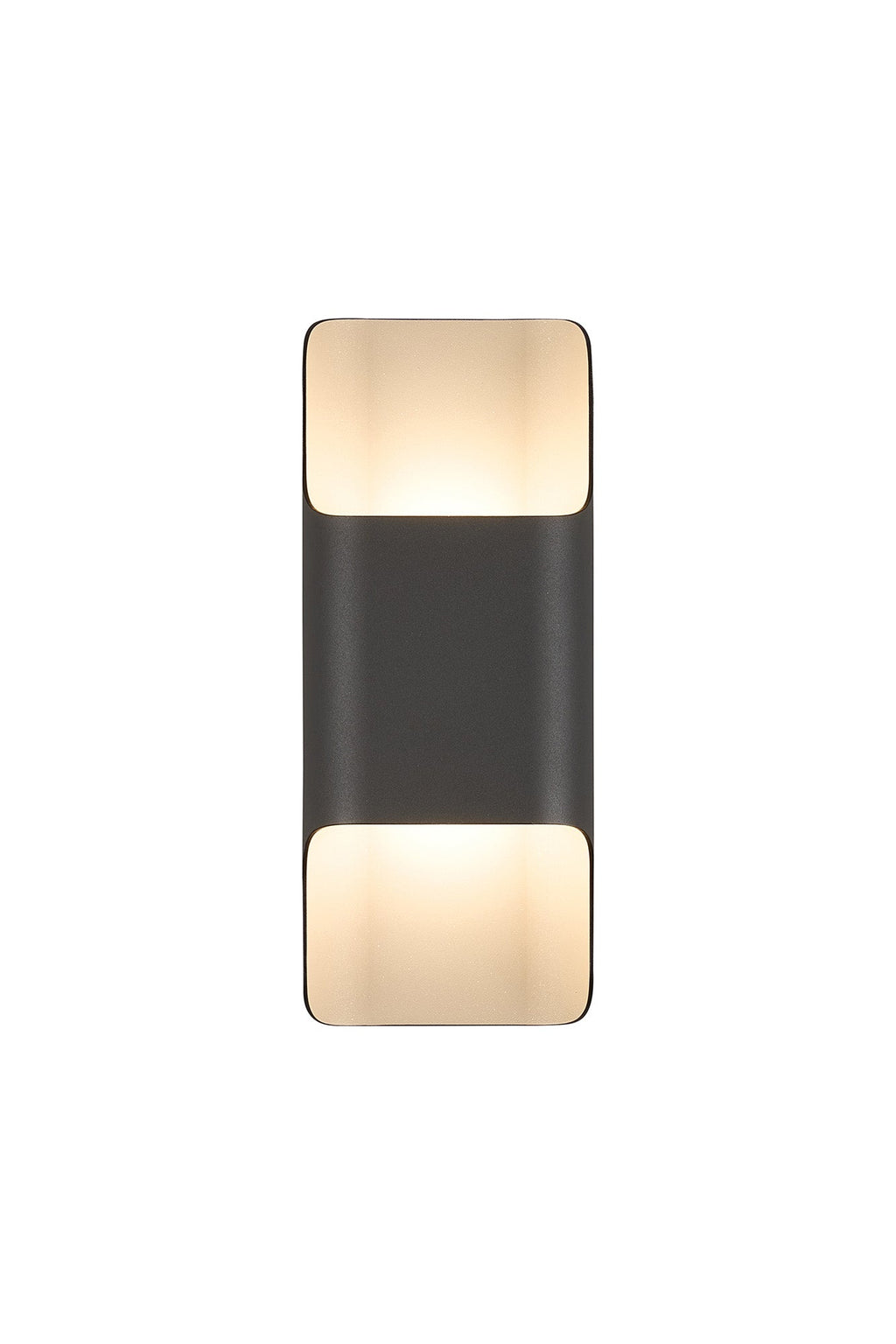 Luminosity Designs Ltd - Zane Wall Lamp With 125 x 305mm Even Open Curve Shade, 2 x 6.5W LED, 3000K, 900lm, IP65 - Luminosity Designs Ltd