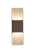 Luminosity Designs Ltd - Zane Wall Lamp With 125 x 403mm Even Open Curve Shade, 2 x 6.5W LED, 3000K, 900lm, IP65 - Luminosity Designs Ltd