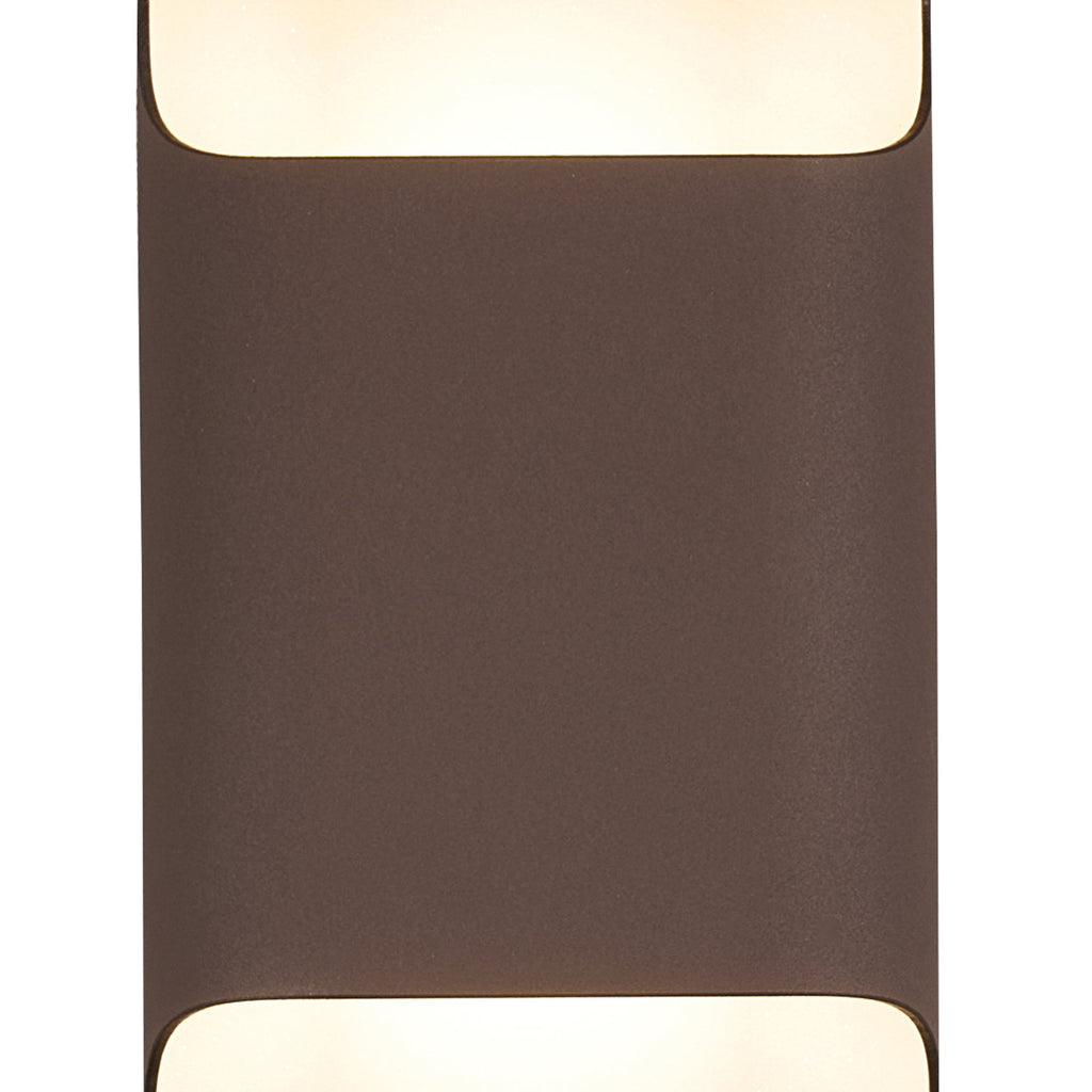 Luminosity Designs Ltd - Zane Wall Lamp With 125 x 403mm Even Open Curve Shade, 2 x 6.5W LED, 3000K, 900lm, IP65 - Luminosity Designs Ltd