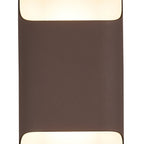 Luminosity Designs Ltd - Zane Wall Lamp With 125 x 403mm Even Open Curve Shade, 2 x 6.5W LED, 3000K, 900lm, IP65 - Luminosity Designs Ltd