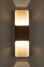 Luminosity Designs Ltd - Zane Wall Lamp With 125 x 403mm Even Open Curve Shade, 2 x 6.5W LED, 3000K, 900lm, IP65 - Luminosity Designs Ltd